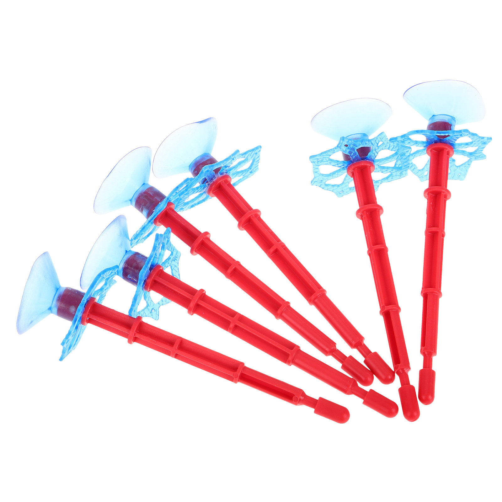Party Games Kids Outdoor - 6Pcs Suction Cup Spider Arrows Launcher
