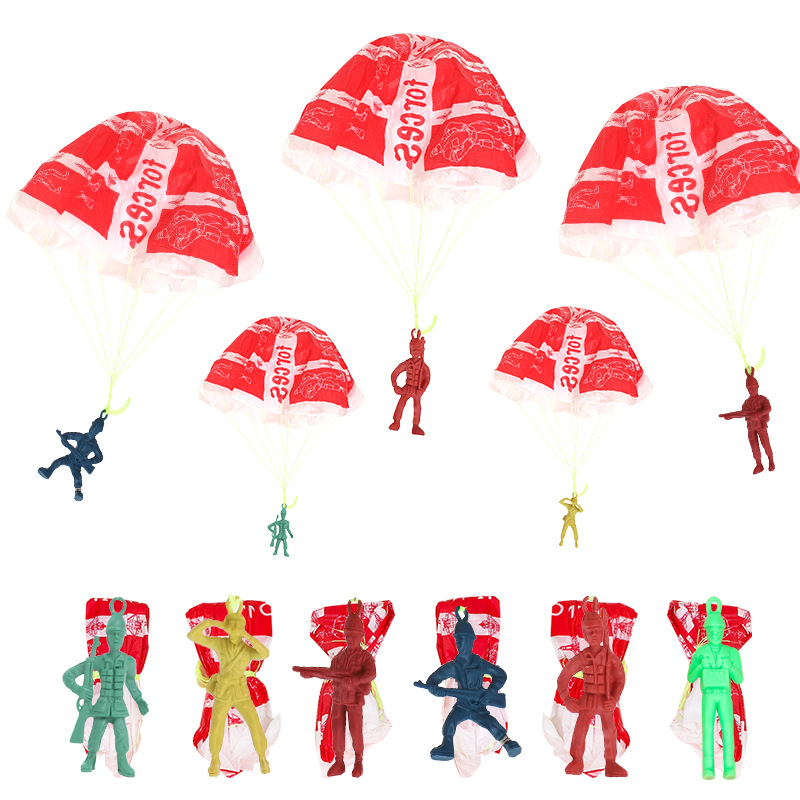 Party Games Kids Outdoor - 10pcs Plastic Ejecting Parachute Toy Outdoor