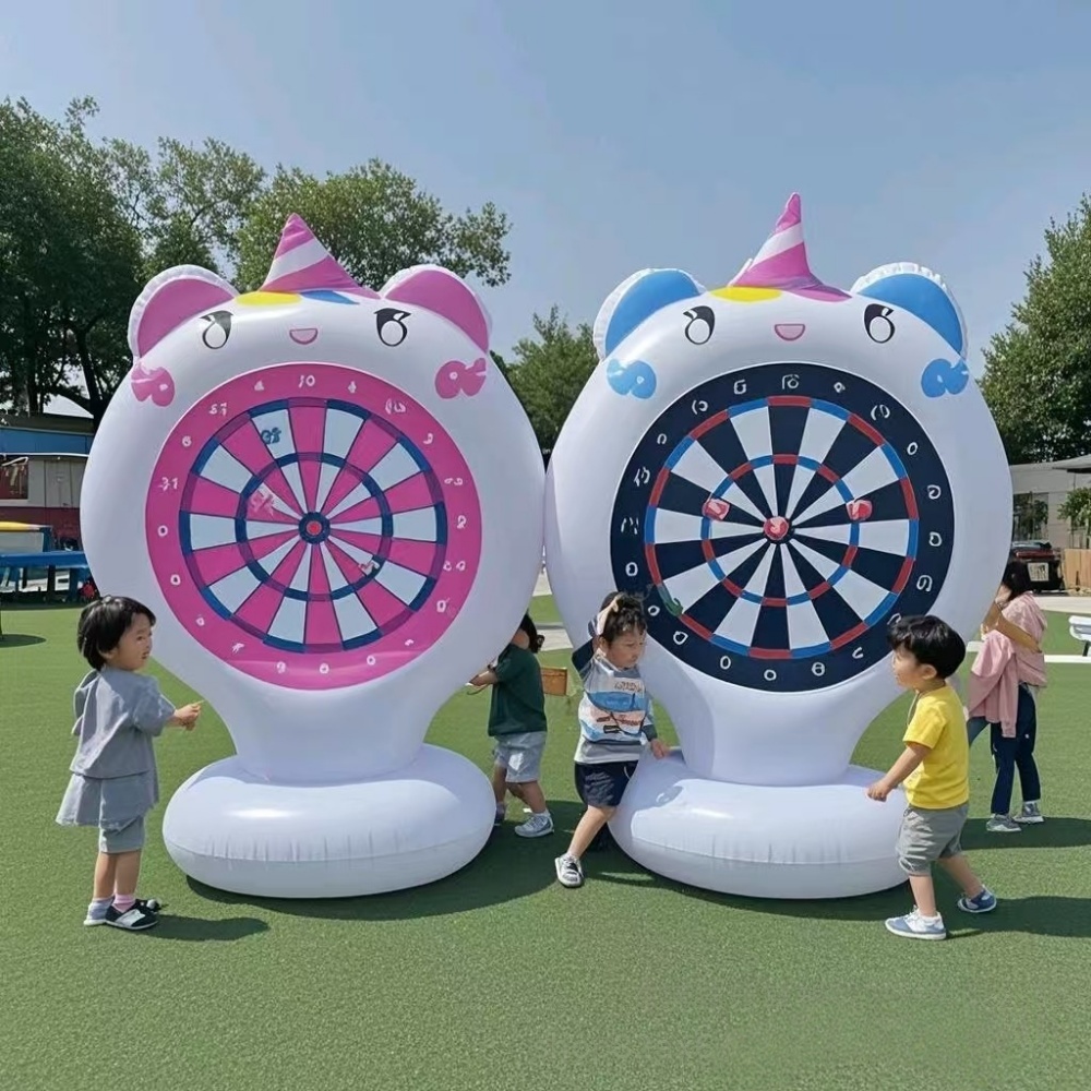 Party Games Kids Outdoor - Inflatable Unicorn Throwing Game Target Sticky