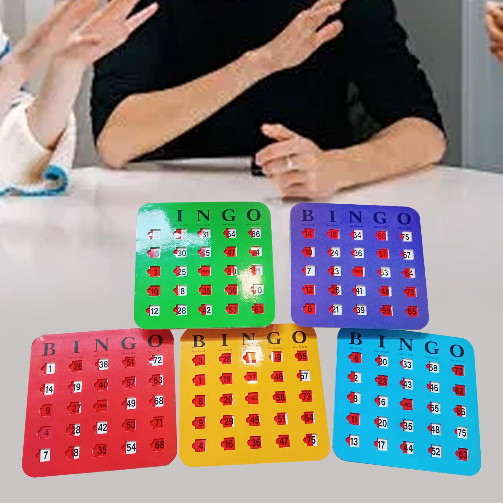 5 Pieces Bingo Game Cards Larg - Party Games For Adults Large Group 评论和价格