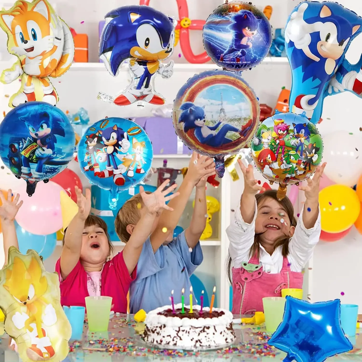 Cartoon Blue Flashing the Hedg - Party Games Kids Birthday 评论和价格