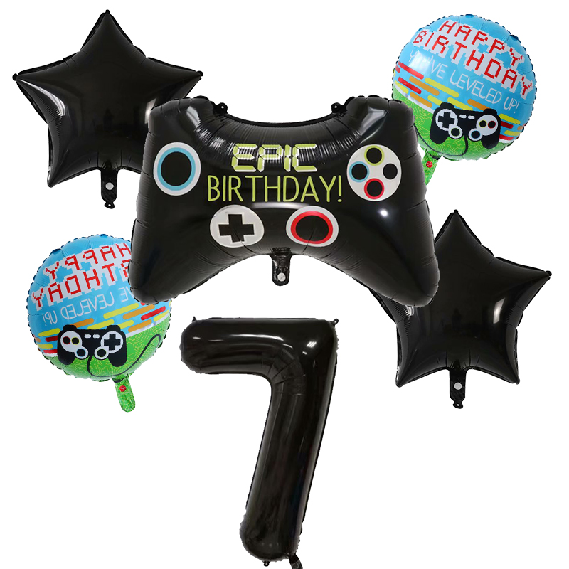 6pcs Gamepad Boy Game Foil Hel - Party Games Kids Birthday 评论和价格