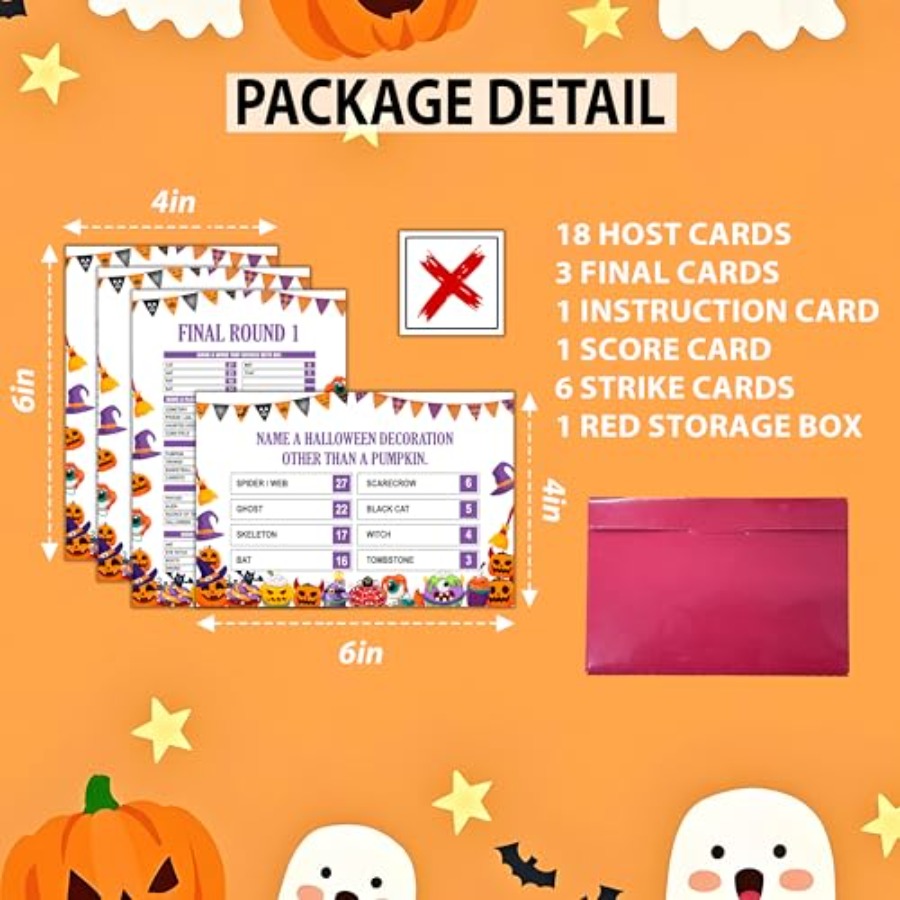 Halloween Friendly Feud Game,  - Party Games For Adults Large Group 评论和价格
