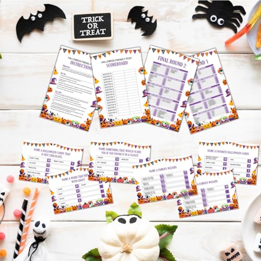 Halloween Friendly Feud Game,  - Party Games For Adults Large Group 评论和价格