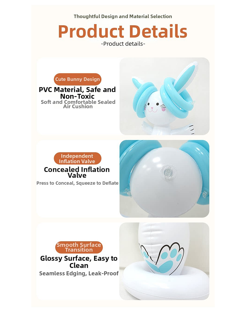Easter Inflatable Bunny Ring T - Party Games Kids Outdoor 评论和价格