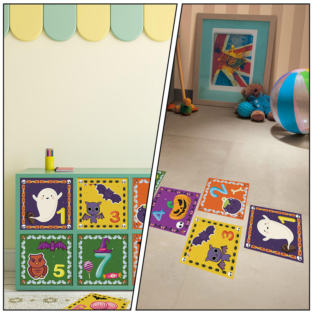 Hopscotch Floor Stickers PVC D - Party Games Simple 评论和价格