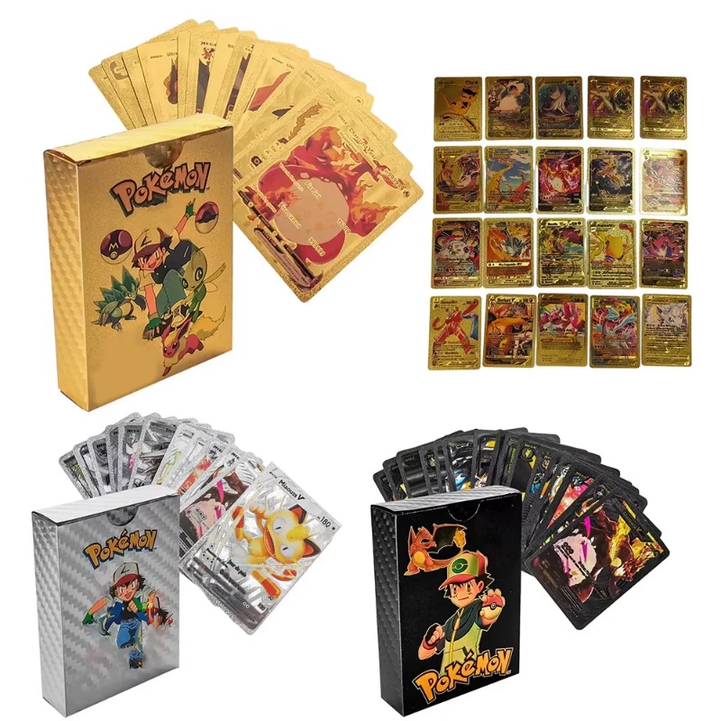 55PCS Pokemon Cards Vmax GX Go - Party Games Cards 评论和价格
