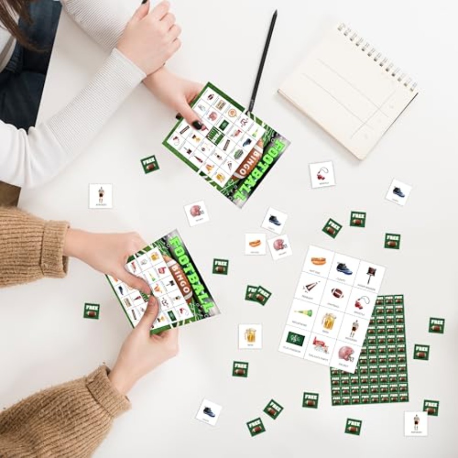 Football Party Bingo Game Card - Party Games For Adults Large Group 评论和价格